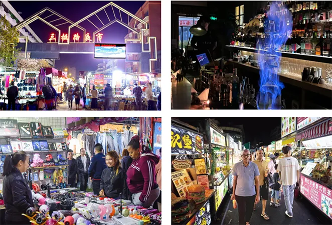 Mercado nocturno Bin Wang